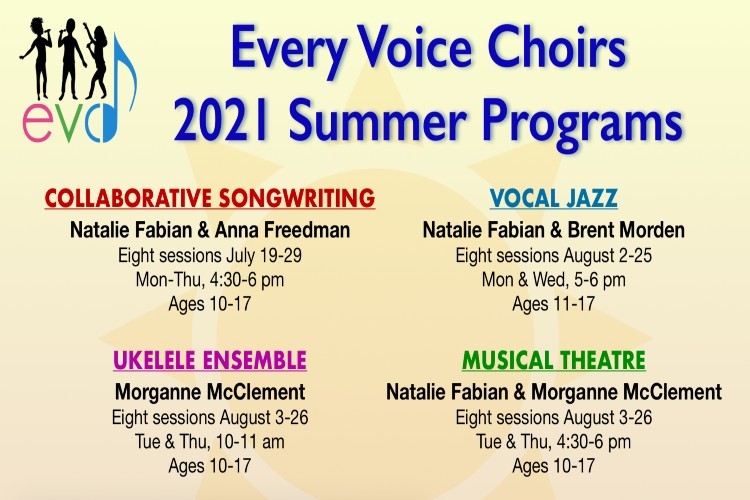 Every Voice Choirs 2021 Virtual Summer Programs | Columbia Neighbors